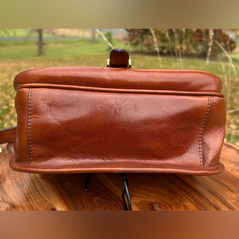 Italian Vechetta Leather Saddle Bag Brown Time Resistance “Women in Love” NWT - Picture 12 of 17